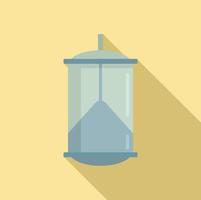 Bird trap icon, flat style vector