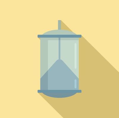 Bird trap icon, flat style