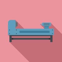 Grinding lathe icon, flat style vector