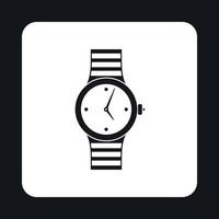 icono de reloj de pulsera para mujer, estilo simple vector