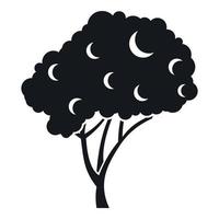 Tree icon, simple style vector