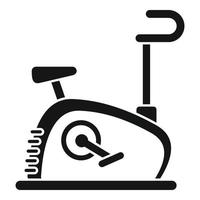 Health exercise bike icon, simple style vector