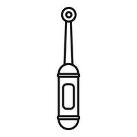 Electric toothbrush icon, outline style vector