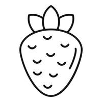 Strawberry icon, outline style vector