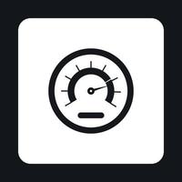 Tachometer icon in simple style vector