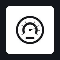 Tachometer icon in simple style vector