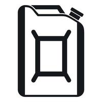 Flask for gasoline icon, simple style vector