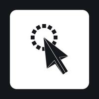 Cursor is pointing icon, simple style vector