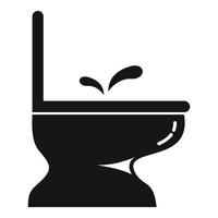 Shower bidet icon, simple style vector