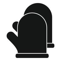 Blacksmith gloves icon, simple style vector