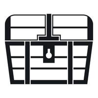 Chest icon, simple style vector