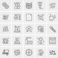 25 Universal Business Icons Vector Creative Icon Illustration to use in web and Mobile Related project