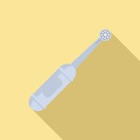 Electric toothbrush clean icon, flat style vector