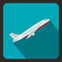 Plane icon, flat style vector