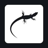 icono de iguana lagarto, estilo simple vector