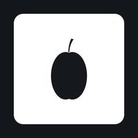 Apricot icon, simple style vector