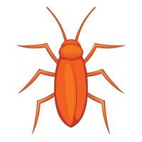 icono de cucaracha, estilo de dibujos animados vector