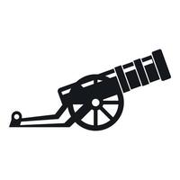 Cannon icon in simple style vector