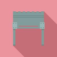 Brazier furniture icon, flat style vector