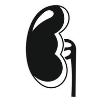 Anatomy kidney icon, simple style vector