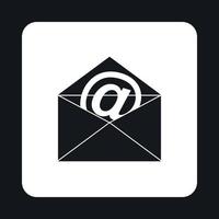 icono de correo electrónico, estilo simple vector