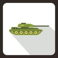 icono de tanque, estilo plano vector
