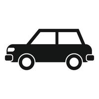 Sedan car icon, simple style vector