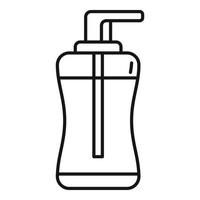 Antiseptic gel icon, outline style vector