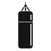 Punch bag icon, simple style vector