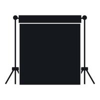 Studio backdrop icon, simple style vector