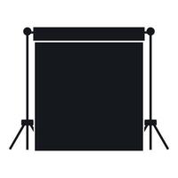 Studio backdrop icon, simple style vector