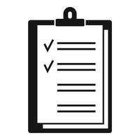 To-do list post icon, simple style vector