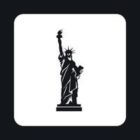 Statue of liberty icon, simple style vector