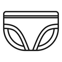 Absorbing diaper icon, outline style vector