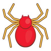 Computer bug icon, cartoon style vector