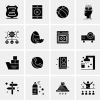 16 Business Universal Icons Vector Creative Icon Illustration to use in web and Mobile Related project