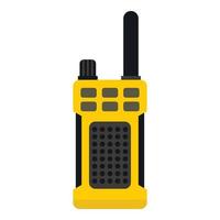 Portable radio transmitter icon, flat style vector