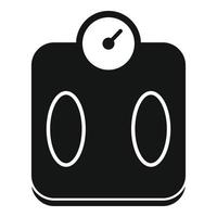 Robot smart scales icon, simple style vector