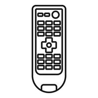 Media remote control icon, outline style vector