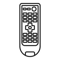 Media remote control icon, outline style vector