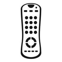 Tv remote control icon, simple style vector