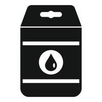 Detergent pack icon, simple style vector