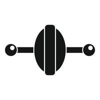 icono de rueda abs, estilo simple vector