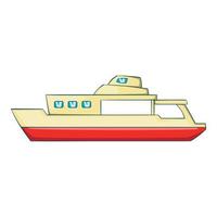 Big ship icon, cartoon style vector