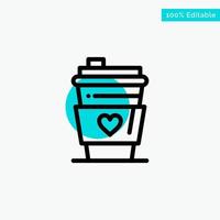 Glass Drink Love Wedding turquoise highlight circle point Vector icon