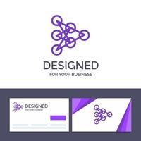 Creative Business Card and Logo template Learning Deep Algorithm Data Vector Illustration