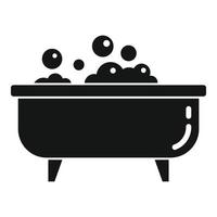 Home jacuzzi icon, simple style vector