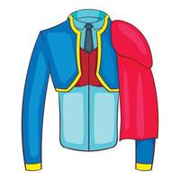 Spanish matador suit icon, cartoon style vector