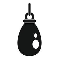 Mother earring icon, simple style vector