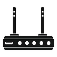 Wifi router icon, simple style vector